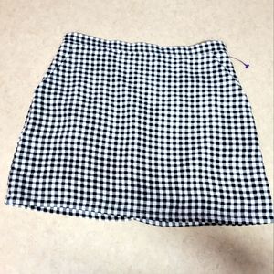 Forever 21 size 28  checked mini skirt soft cotton/spandex